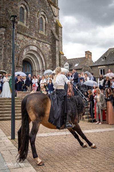 Réalisation d'un spectacle équestre pour un mariage à Liffré 