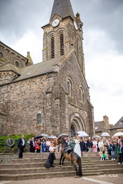 Réalisation d'un spectacle équestre pour un mariage à Liffré 