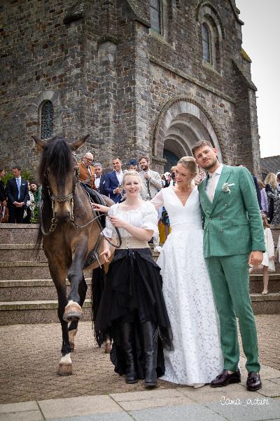 Réalisation d'un spectacle équestre pour un mariage à Liffré 