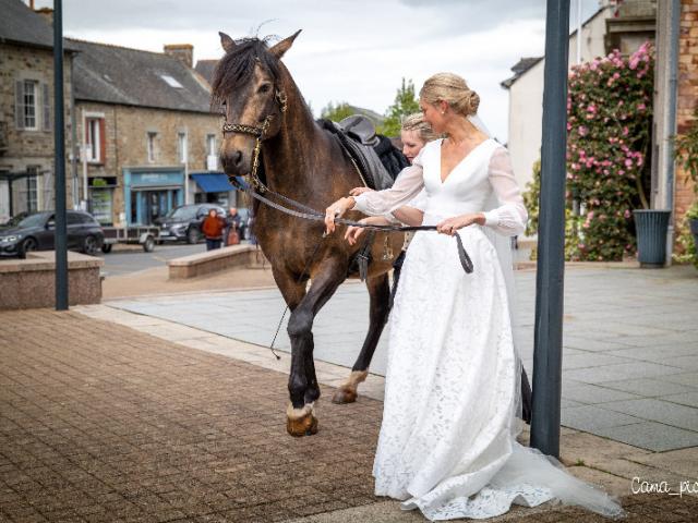Réalisation d'un spectacle équestre pour un mariage à Liffré 