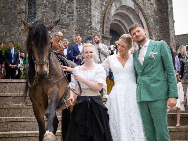 Réalisation d'un spectacle équestre pour un mariage à Liffré 